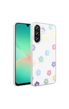 Samsung Uyumlu Galaxy A26 Kılıf Şeffaf Figürlü Zore Folk Sert Kapak Papatya Samsung Uyumlu Galaxy A26 Kılıf Şeffaf Figürlü Zore Folk Sert Kapak Papatya