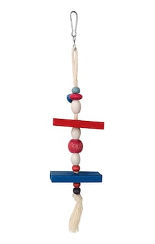 Askılı Renkli Boncuklu Ve Dikdörtgen Kuş Oyuncağı 5-20 Cm