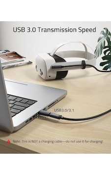 16ft Vr Link Kablosu Meta Quest 3/3s/2/pro Ve Pico 4 Uyumlu Usb 3.0 Pc Steamvr Siyah 16ft Vr Link Kablosu Meta Quest 3/3s/2/pro Ve Pico 4 Uyumlu Usb 3.0 Pc Steamvr Siyah