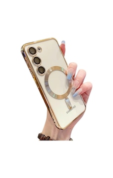 Samsung Galaxy Uyumlu S24 Plus Kılıf Magsafe Kamera Lensli Korumalı Şeffaf Silikon Kapak Samsung Galaxy Uyumlu S24 Plus Kılıf Magsafe Kamera Lensli Korumalı Şeffaf Silikon Kapak