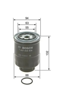 Mitsubishi L200 Yakit Filtresi 2.5 2007-2015 Bosch 1457434438 Mitsubishi L200 Yakit Filtresi 2.5 2007-2015 Bosch 1457434438