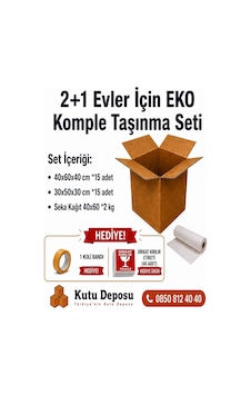 2+1 Evler İçin Eko Komple Taşınma Seti 1 Adet 2+1 Evler İçin Eko Komple Taşınma Seti 1 Adet