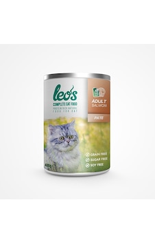 Leos Somon Balıklı Pate Konserve Yetişkin Kedi Maması 400 G Leos Somon Balıklı Pate Konserve Yetişkin Kedi Maması 400 G