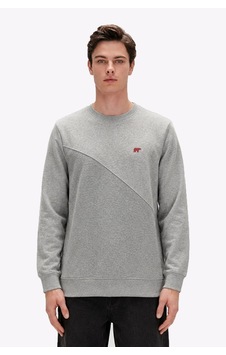 Bad Bear Tune Crewneck Man Graymelange Sweatshırt 26.02.12.008-c19 Gri
