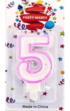 Mum Rakam Simli Pembe 5 Mum Rakam Simli Pembe 5