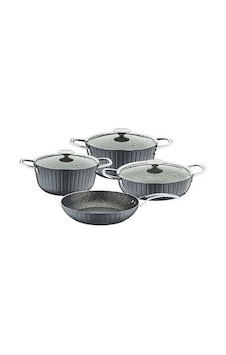 Oms Collection Colonna, Granit Tencere Seti 7 Parça Gri Oms Collection Colonna, Granit Tencere Seti 7 Parça Gri