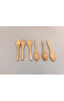 Tahta Kaşık Seti 6 Adet 13 Cm Uzunluğunda Kepçe Eni 2.5 Cm Dir