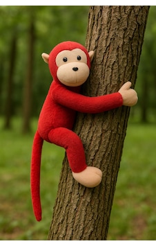 Elleri Yapışan Oyun Ve Uyku Arkadaşı Peluş Maymun Oyuncak Sarılan Maymun Kırmızı Kırmızı Elleri Yapışan Oyun Ve Uyku Arkadaşı Peluş Maymun Oyuncak Sarılan Maymun Kırmızı Kırmızı