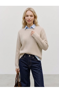 Vero Moda Krem Kadın Kazak 10347043-130905 Tcx