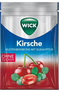 Wick Kirsche Hustenbonbons Mit Eukalyptus 72 g Wick Kirsche Hustenbonbons Mit Eukalyptus 72 g