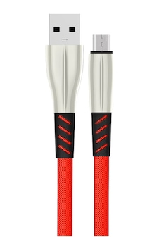 Konfulon S88 Metal Uçlu Micro Usb Kablo 1m 2 4a Kırmızı Konfulon S88 Metal Uçlu Micro Usb Kablo 1m 2 4a Kırmızı