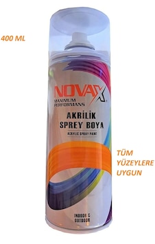 Novax Parlak Beyaz Sprey Boya 400 Ml İç Ve Dış Cephe Ral :9010 Beyaz Novax Parlak Beyaz Sprey Boya 400 Ml İç Ve Dış Cephe Ral :9010 Beyaz