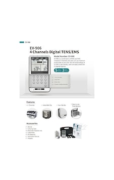 Everyway Ev-906 4 Kanallı Tens Ems Cihazı Adaptörlü Çantalı Everyway Ev-906 4 Kanallı Tens Ems Cihazı Adaptörlü Çantalı