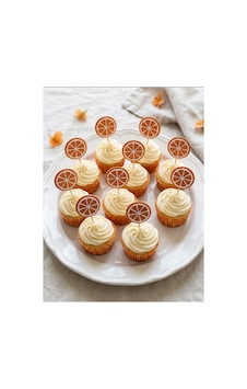 Portakal Turuncu Simli Cupcake Kürdanı Doğum Günü Parti Ve Pasta Süsü 10 Lu 5cm Portakal Turuncu Simli Cupcake Kürdanı Doğum Günü Parti Ve Pasta Süsü 10 Lu 5cm