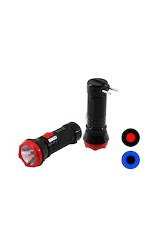 1w Tek Led Fiş Şarjlı El Feneri Uzun Mesafeli Çok Renkli