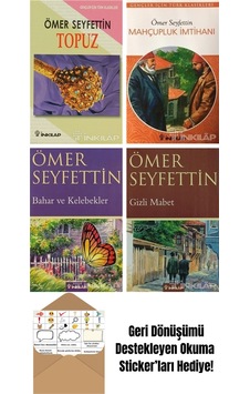 Ömer Seyfettin 4 Kitap Seti + Okuma Sticker'ları Ömer Seyfettin 4 Kitap Seti + Okuma Sticker'ları