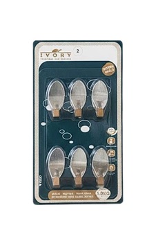 Oval 6'li Metal Yapışkanlı Askı Çok Renkli