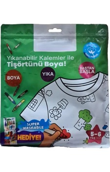 Mey İthalat Kalem Hediyeli Boyanabilir Tişört 5-6 Yaş Çok Renkli Mey İthalat Kalem Hediyeli Boyanabilir Tişört 5-6 Yaş Çok Renkli