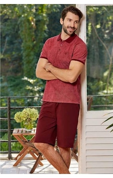 Eros Erkek Polo Yaka Pijama Takım Eros Erkek Polo Yaka Pijama Takım
