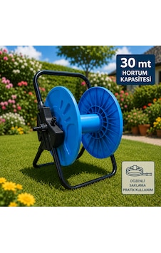 30 Metre Hortum Kapasiteli Bahçe Hortum Sarma Makarası Düzenli Saklama Ve Pratik Kullanım 30 Metre Hortum Kapasiteli Bahçe Hortum Sarma Makarası Düzenli Saklama Ve Pratik Kullanım