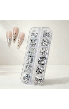 12li Gümüş Renk Tırnak Süsleme Yıldız Dizayn Folyo Pulları Nail Art Wn-115 12li Gümüş Renk Tırnak Süsleme Yıldız Dizayn Folyo Pulları Nail Art Wn-115