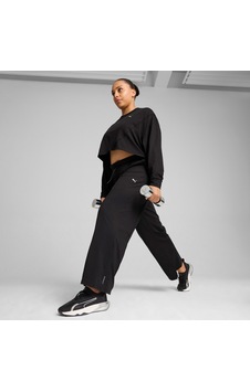 Puma Cloudspun Crossover Crew Kadın Siyah Sweatshirt525879 Puma Cloudspun Crossover Crew Kadın Siyah Sweatshirt525879