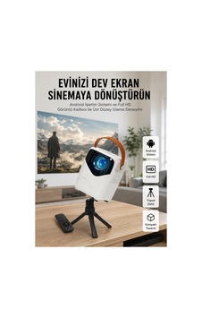 Hd Ayaklı Portatif Projeksiyon Cihazı Bluetooth Wifi Akıllı Android İşlemcili Çok Renkli Hd Ayaklı Portatif Projeksiyon Cihazı Bluetooth Wifi Akıllı Android İşlemcili Çok Renkli