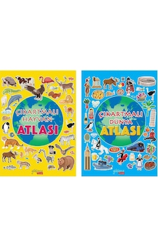 Çıkartmalı Hayvan Atlası + Çıkartmalı Dünya Atlası 2 Kitap Set Çıkartmalı Hayvan Atlası + Çıkartmalı Dünya Atlası 2 Kitap Set