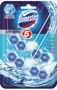 Domestos 5'li Güç Wc Blok Okyanus Ferahlığı 110 G Domestos 5'li Güç Wc Blok Okyanus Ferahlığı 110 G