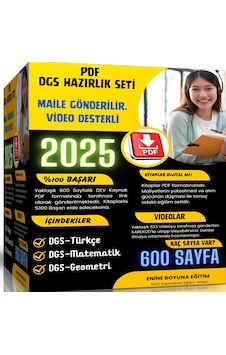 Dgs Hazırlık Seti Video Destekli Pdf Ders Notları Dgs Hazırlık Seti Video Destekli Pdf Ders Notları