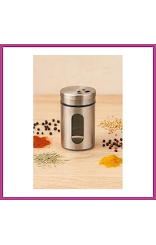 Gees Global Cam Metal Kapaklı Tuzluk 100 Ml Gbzs