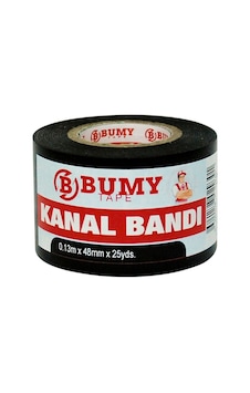 Bumy Pvc Kanal Bandı Siyah 0.13mm X 48mm X 25 Yds