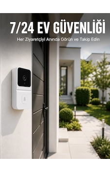 Kablosuz Beyaz Akıllı Kapı Zili Wi-fi Bağlantılı Hd Kameralı Ev Güvenlik Sistemi Diğer Kablosuz Beyaz Akıllı Kapı Zili Wi-fi Bağlantılı Hd Kameralı Ev Güvenlik Sistemi Diğer