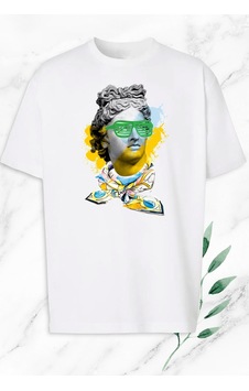 Flood Of Style Unisex Çocuk T-shirt BEYAZ