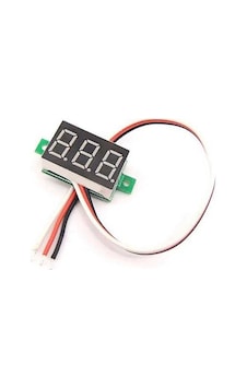 Sanec Mini Dijital Voltmetre Dc 0-100v 0.28 İnç Kırmızı Sanec Mini Dijital Voltmetre Dc 0-100v 0.28 İnç Kırmızı