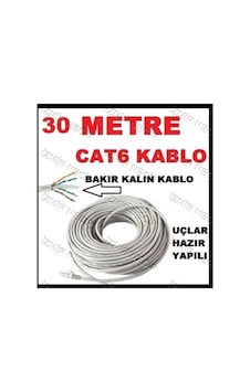 30 Metre 30mt M Internet Kablosu Kalın Cat6 Sku: Zeusstk780a65f560 30 Metre 30mt M Internet Kablosu Kalın Cat6 Sku: Zeusstk780a65f560