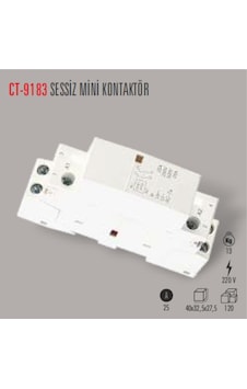 Ct-9183 25a Modüler Aydınlatma Kontaktörü Cata