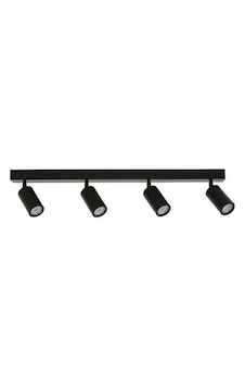 Rsylight Metal Modern Spor 4 Lü Siyah Mafsallı Led Spot Avize Beyaz Ampullü Rsylight Metal Modern Spor 4 Lü Siyah Mafsallı Led Spot Avize Beyaz Ampullü