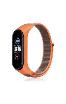 Newface - 624 - Xiaomi Mi Band 4 Hasırlı Cırtcırtlı Kordon - Csmo-tex - - Turuncu-gri Newface - 624 - Xiaomi Mi Band 4 Hasırlı Cırtcırtlı Kordon - Csmo-tex - - Turuncu-gri