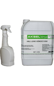 Akbel Kimya Sıvı Halı Leke Sökücü 5 KG + Uygulama Spreyi Akbel Kimya Sıvı Halı Leke Sökücü 5 KG + Uygulama Spreyi