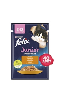 Purina Felix Tavuk Etli Pouch Yavru Kedi Maması 40 x 85 G Purina Felix Tavuk Etli Pouch Yavru Kedi Maması 40 x 85 G