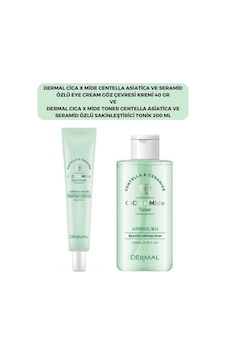 Dermal Cica X Mide Göz Çevresi Kremi 40 ML + Asiatica ve Seramid Özlü Sakinleştirici Tonik 200 ML Dermal Cica X Mide Göz Çevresi Kremi 40 ML + Asiatica ve Seramid Özlü Sakinleştirici Tonik 200 ML