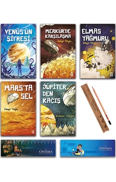 İlk Genç Timaş Venüsün Şifresi - Elmas Yağmuru - Marsta Sel - Jüpiterden Kaçış Set 5 Kitap İlk Genç Timaş Venüsün Şifresi - Elmas Yağmuru - Marsta Sel - Jüpiterden Kaçış Set 5 Kitap