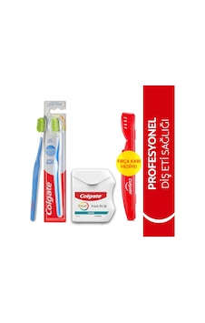 Colgate Ultra Soft Diş Fırçası + Colgate Nane Diş İpi 50 M + Fırça Kabı Colgate Ultra Soft Diş Fırçası + Colgate Nane Diş İpi 50 M + Fırça Kabı