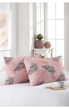 Marla Home 2'li Yastık Kılıfı Pamuklu 50x70 Cm Pembe Palm Marla Home 2'li Yastık Kılıfı Pamuklu 50x70 Cm Pembe Palm