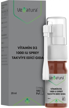 Venatura Vitamin D3 1000 Iu Sprey 20ml Venatura Vitamin D3 1000 Iu Sprey 20ml