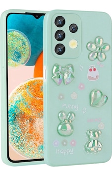 Galaxy Uyumlu A13 4g Kılıf Kabartma Figürlü Parlak Zore Toys Silikon Kapak Açık Yeşil Galaxy Uyumlu A13 4g Kılıf Kabartma Figürlü Parlak Zore Toys Silikon Kapak Açık Yeşil