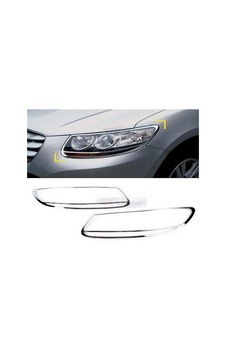 Hyundai Santa Fe 2006 2012 Ön Far Kaplama Abs Krom