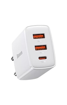More TR Baseus Compact 30W 2 USB + TYPE-C Çıkışlı Hızlı Şarj Baş More TR Baseus Compact 30W 2 USB + TYPE-C Çıkışlı Hızlı Şarj Baş