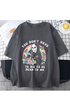Flood Of Style Vintage Ölü Olmak İçin Ölmek Zorunda Değilsiniz Tome T Shirt Erkek Kadın Klasik Grafik Pamuk Gri Flood Of Style Vintage Ölü Olmak İçin Ölmek Zorunda Değilsiniz Tome T Shirt Erkek Kadın Klasik Grafik Pamuk Gri